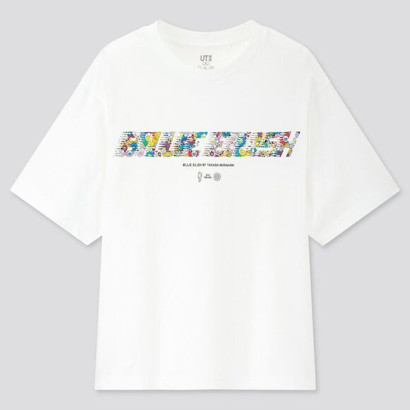 Billie Eilish x Murakami Uniqlo Floral Tee - Size S - NEW - Picture 1 of 3